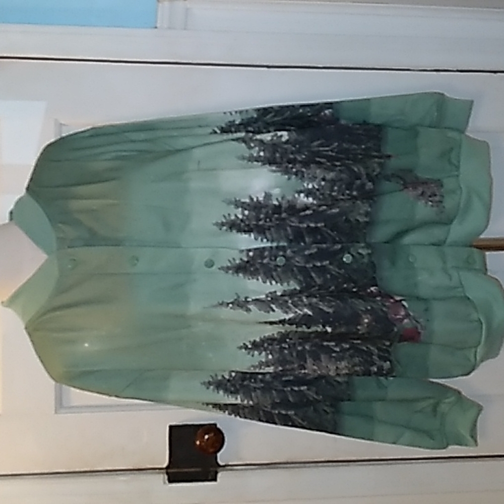 Blair granny chic ugly Christmas jacket horse sleigh